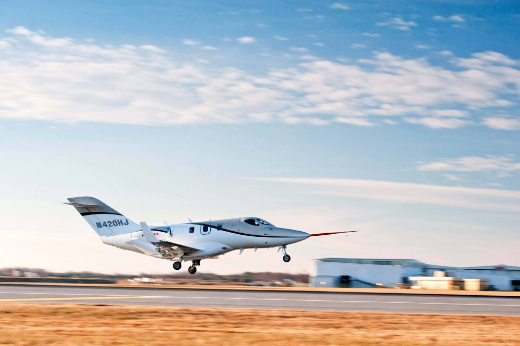 The first FAA-conforming HondaJet took to the sky on December 20, 2010, at Honda Aircraft Company's world headquarters facility in Greensboro, North Carolina.